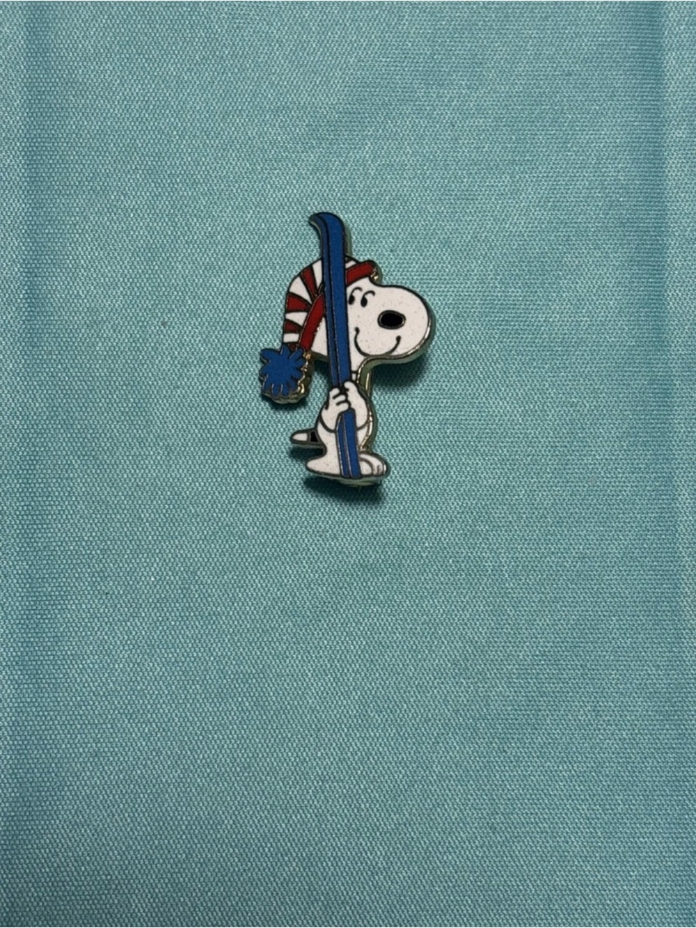 Peanuts Snoopy Dog Enamel Pin - White and Blue